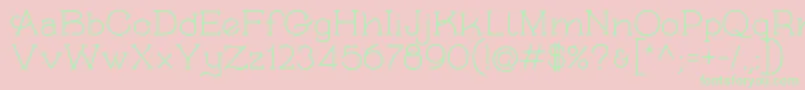 SkybirdRough Font – Green Fonts on Pink Background