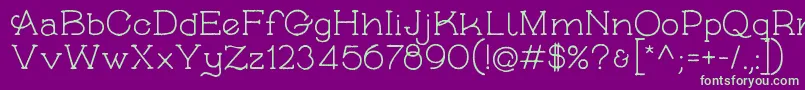 SkybirdRough Font – Green Fonts on Purple Background