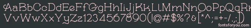 SkybirdRough Font – Pink Fonts on Black Background