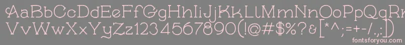 SkybirdRough Font – Pink Fonts on Gray Background