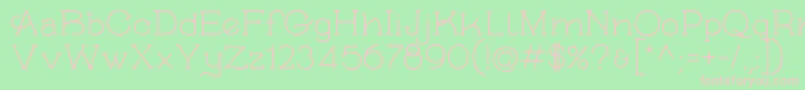 SkybirdRough Font – Pink Fonts on Green Background