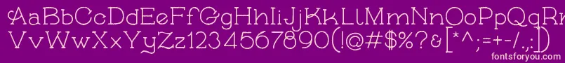 SkybirdRough Font – Pink Fonts on Purple Background