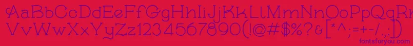 SkybirdRough Font – Purple Fonts on Red Background