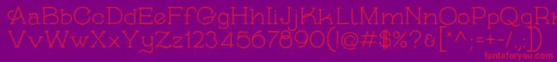 SkybirdRough Font – Red Fonts on Purple Background