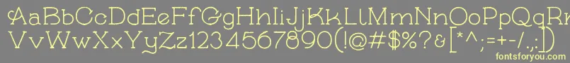 SkybirdRough Font – Yellow Fonts on Gray Background