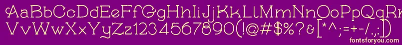 SkybirdRough Font – Yellow Fonts on Purple Background