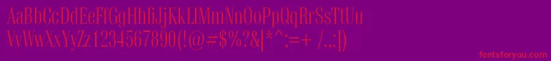 Vetrenc Font – Red Fonts on Purple Background