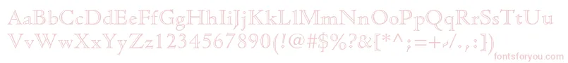 CloisterstdOpenface Font – Pink Fonts on White Background