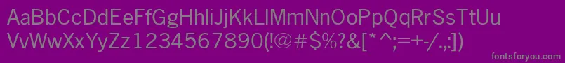 フォントAbellExtended – 紫の背景に灰色の文字