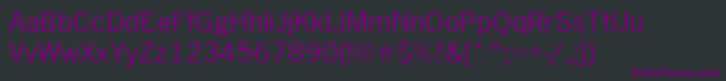 フォントAbellExtended – 黒い背景に紫のフォント