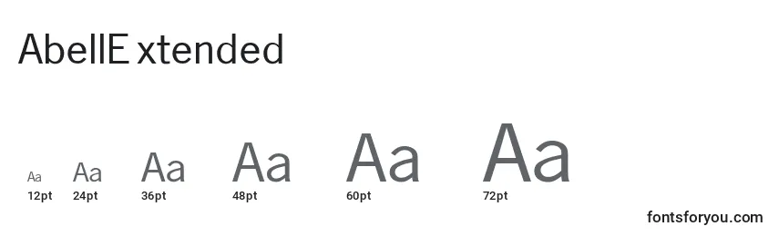 AbellExtended Font Sizes