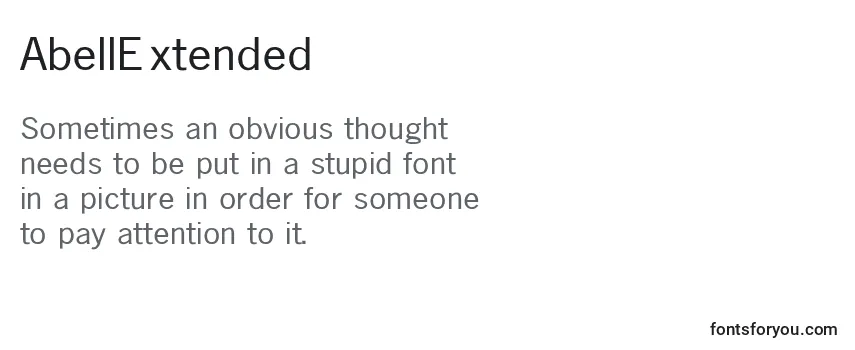 Review of the AbellExtended Font