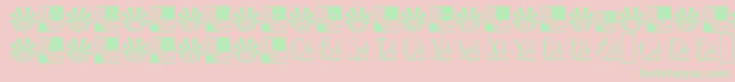 Sunrisesunset Font – Green Fonts on Pink Background