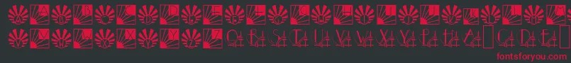 Sunrisesunset Font – Red Fonts on Black Background