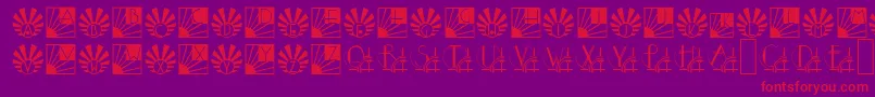 Sunrisesunset Font – Red Fonts on Purple Background