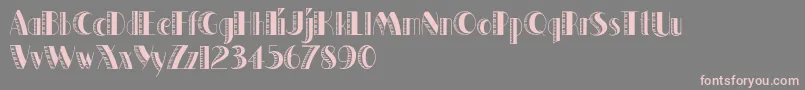 QuakerShade Font – Pink Fonts on Gray Background