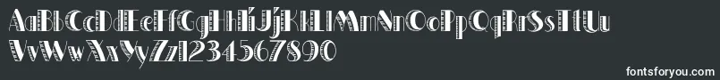 QuakerShade Font – White Fonts on Black Background
