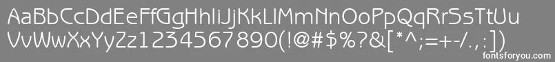 ExpressDecoGothiclightSsiBook Font – White Fonts on Gray Background