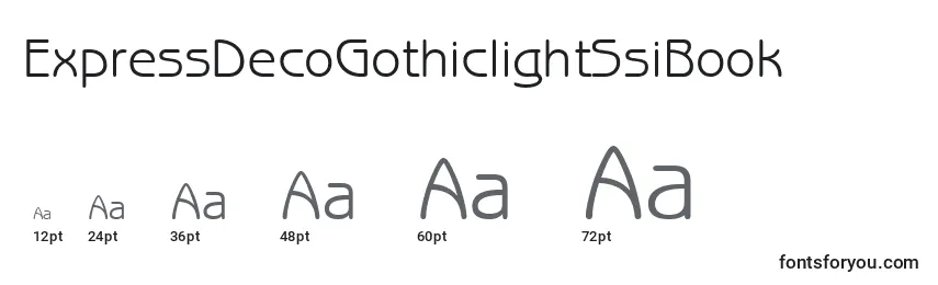ExpressDecoGothiclightSsiBook Font Sizes