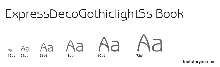 Größen der Schriftart ExpressDecoGothiclightSsiBook