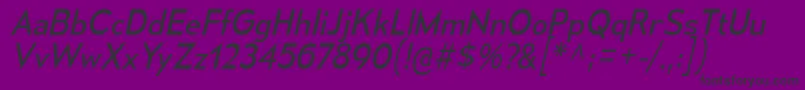 MesmerizeBkIt-Schriftart – Schwarze Schriften auf violettem Hintergrund