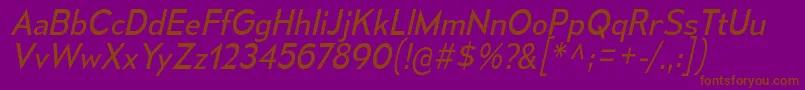 MesmerizeBkIt Font – Brown Fonts on Purple Background