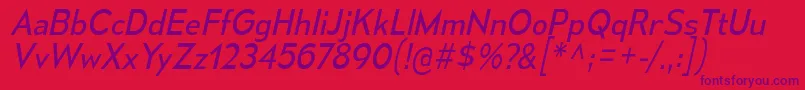 MesmerizeBkIt Font – Purple Fonts on Red Background