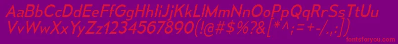 MesmerizeBkIt Font – Red Fonts on Purple Background