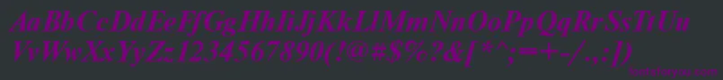 fuente TensecBolditalic – Fuentes Moradas Sobre Fondo Negro