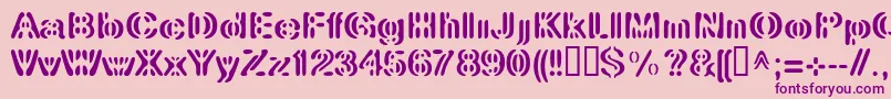 LinotypeElement Font – Purple Fonts on Pink Background