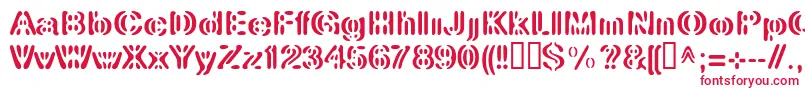 LinotypeElement Font – Red Fonts on White Background