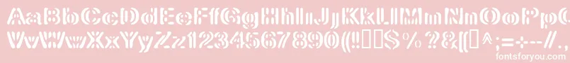 LinotypeElement Font – White Fonts on Pink Background