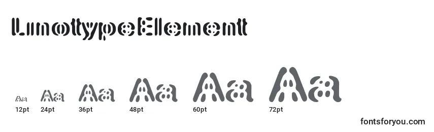 Rozmiary czcionki LinotypeElement