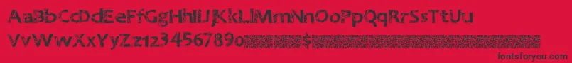 Greatnineties Font – Black Fonts on Red Background