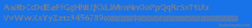 Greatnineties Font – Gray Fonts on Blue Background