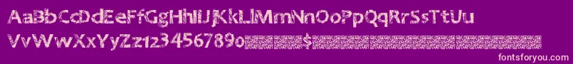 Greatnineties Font – Pink Fonts on Purple Background
