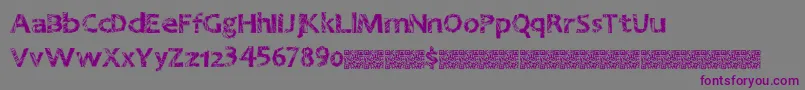 Greatnineties Font – Purple Fonts on Gray Background