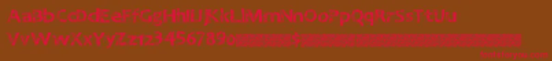 Greatnineties Font – Red Fonts on Brown Background