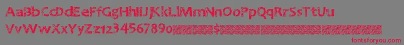 Greatnineties Font – Red Fonts on Gray Background