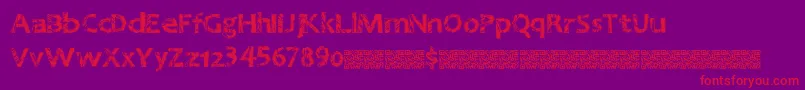 Greatnineties Font – Red Fonts on Purple Background