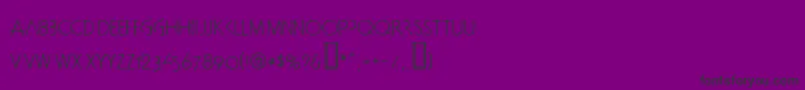 Doctorbob Font – Black Fonts on Purple Background