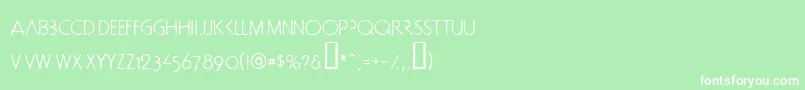 Doctorbob Font – White Fonts on Green Background