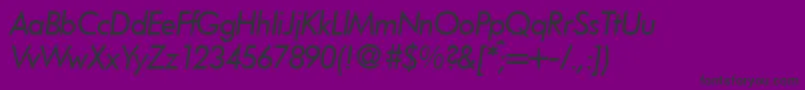 フォントFunctiontwoRegularitalic – 紫の背景に黒い文字