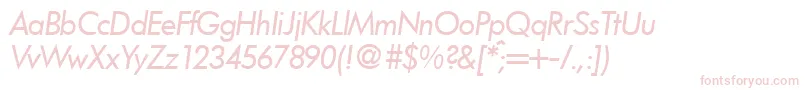 FunctiontwoRegularitalic Font – Pink Fonts on White Background