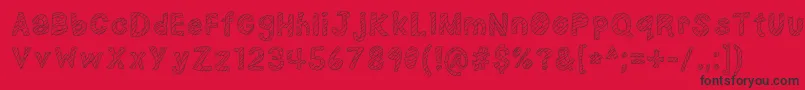 NerdPlusDork=Nork Font – Black Fonts on Red Background