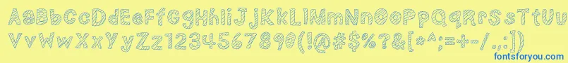 NerdPlusDork=Nork Font – Blue Fonts on Yellow Background