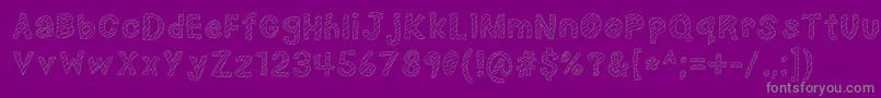 NerdPlusDork=Nork Font – Gray Fonts on Purple Background