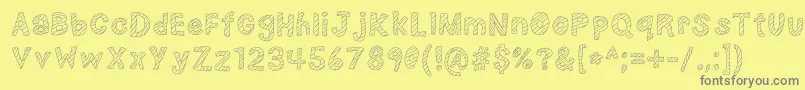 NerdPlusDork=Nork Font – Gray Fonts on Yellow Background