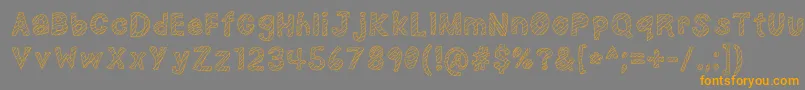 NerdPlusDork=Nork Font – Orange Fonts on Gray Background