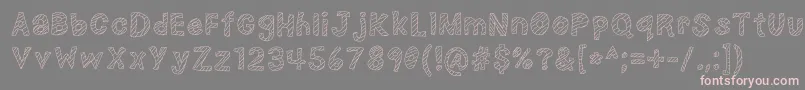 NerdPlusDork=Nork-Schriftart – Rosa Schriften auf grauem Hintergrund